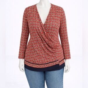 ANNE KLEIN long sleeve top Size 2XL
